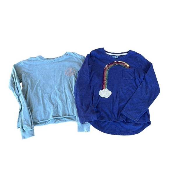 Back to School Bundle Cat & Jack Old Navy H & M Jeans Sweatshirt Tops Medium GUC - Picture 5 of 6